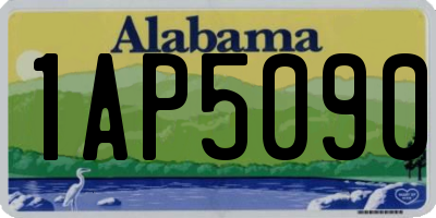 AL license plate 1AP5090