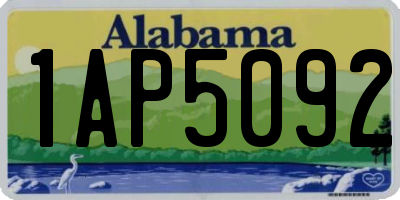 AL license plate 1AP5092