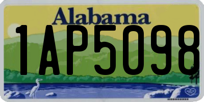 AL license plate 1AP5098