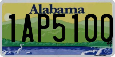 AL license plate 1AP5100
