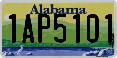 AL license plate 1AP5101