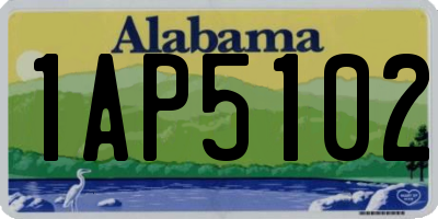 AL license plate 1AP5102