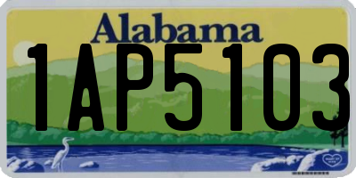 AL license plate 1AP5103