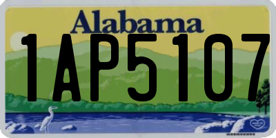 AL license plate 1AP5107