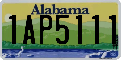 AL license plate 1AP5111