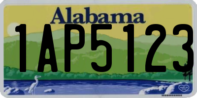 AL license plate 1AP5123