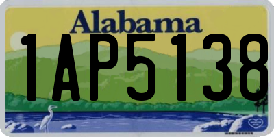 AL license plate 1AP5138