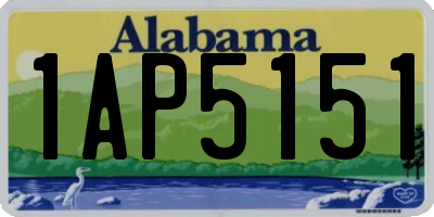 AL license plate 1AP5151