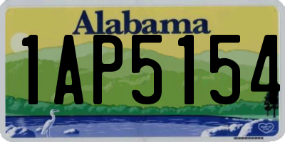 AL license plate 1AP5154