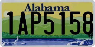 AL license plate 1AP5158