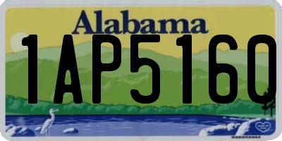 AL license plate 1AP5160