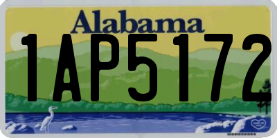 AL license plate 1AP5172