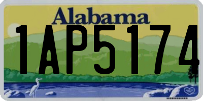 AL license plate 1AP5174