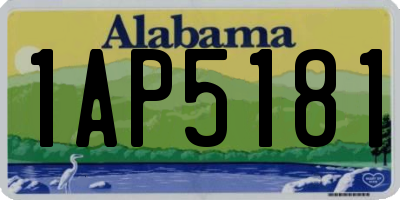 AL license plate 1AP5181
