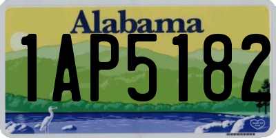 AL license plate 1AP5182