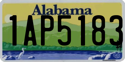 AL license plate 1AP5183