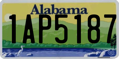 AL license plate 1AP5187