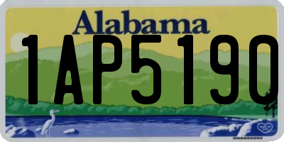 AL license plate 1AP5190