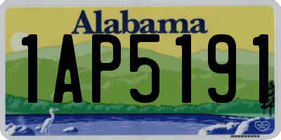 AL license plate 1AP5191