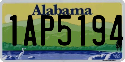 AL license plate 1AP5194
