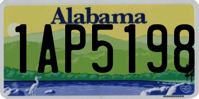 AL license plate 1AP5198