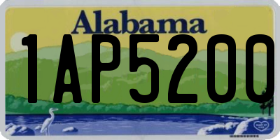 AL license plate 1AP5200