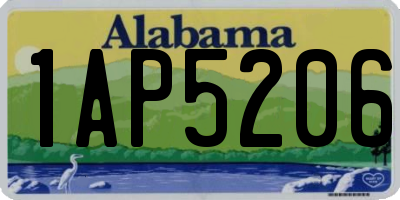 AL license plate 1AP5206