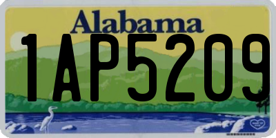 AL license plate 1AP5209
