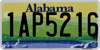 AL license plate 1AP5216