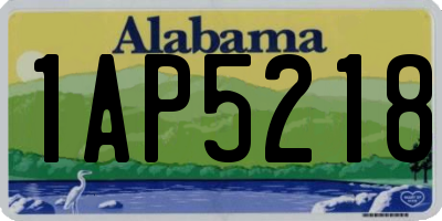AL license plate 1AP5218