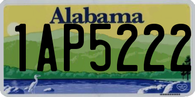 AL license plate 1AP5222
