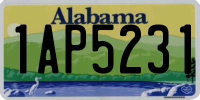 AL license plate 1AP5231