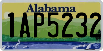 AL license plate 1AP5232