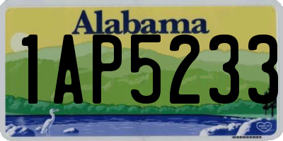 AL license plate 1AP5233