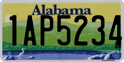 AL license plate 1AP5234