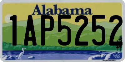 AL license plate 1AP5252