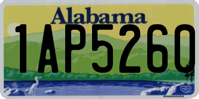 AL license plate 1AP5260