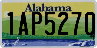 AL license plate 1AP5270