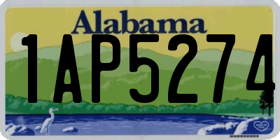 AL license plate 1AP5274