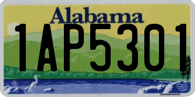 AL license plate 1AP5301