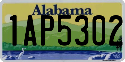 AL license plate 1AP5302