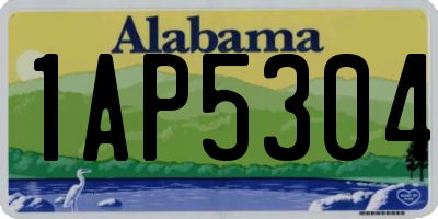 AL license plate 1AP5304