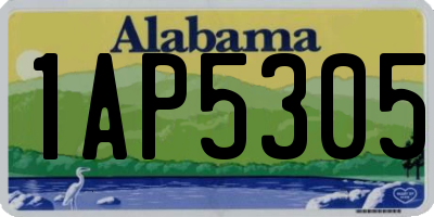 AL license plate 1AP5305