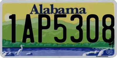 AL license plate 1AP5308