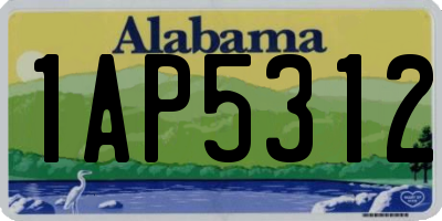 AL license plate 1AP5312