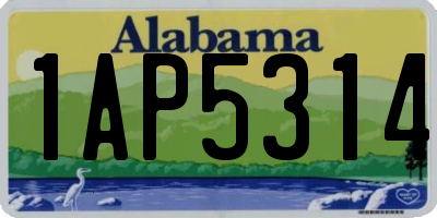 AL license plate 1AP5314