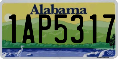 AL license plate 1AP5317