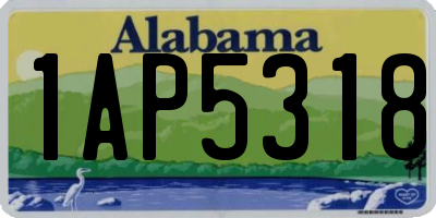 AL license plate 1AP5318