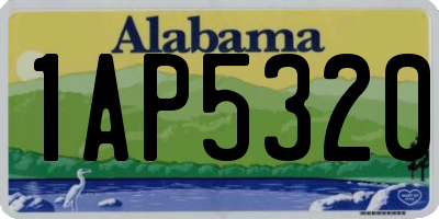 AL license plate 1AP5320