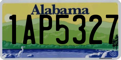 AL license plate 1AP5327